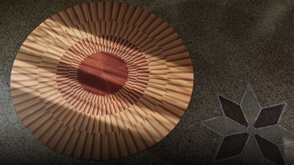 Contemporary Table with Inlay Details