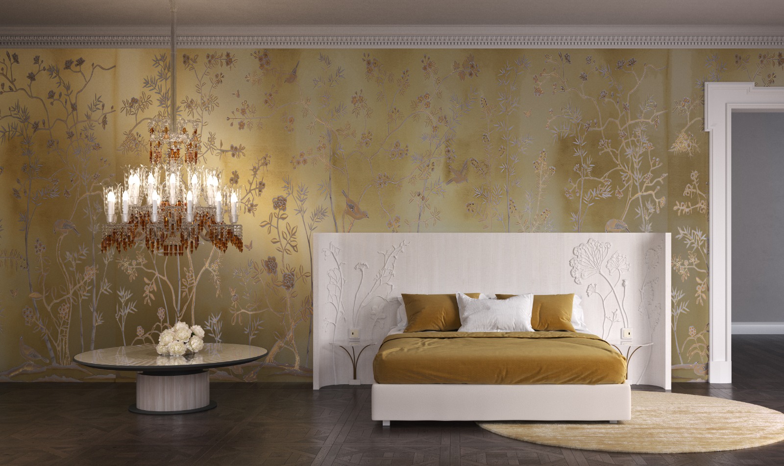 Cafedesart bedroom Delicate Inlays
